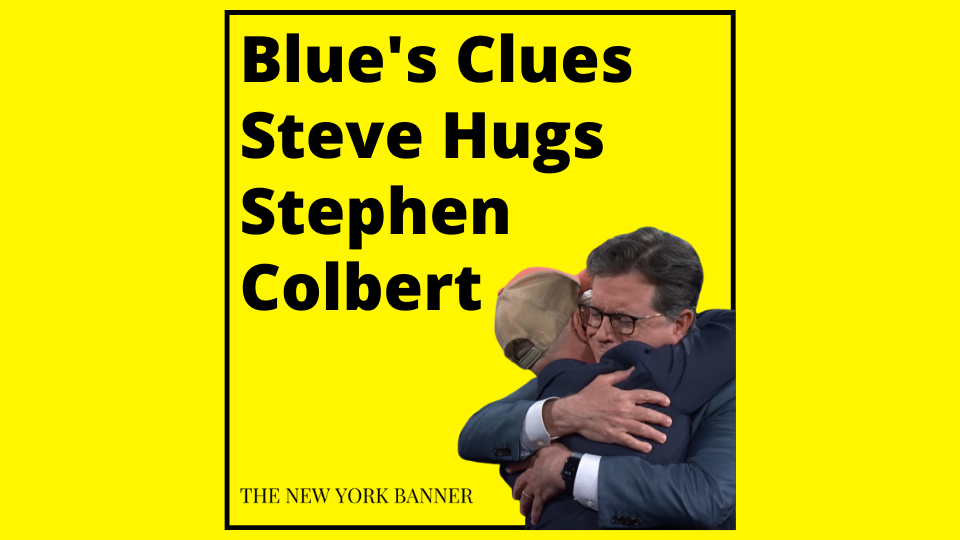 Blue's Clues Steve Hugs Stephen Colbert