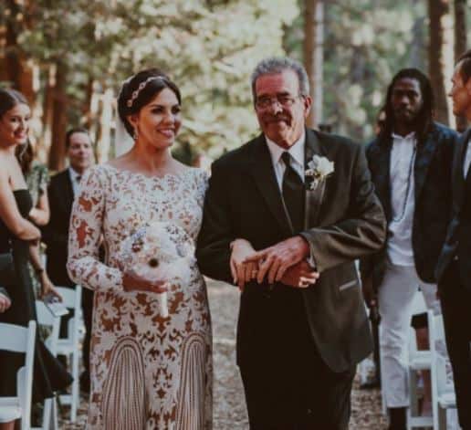 Katie with her Father during her wedding