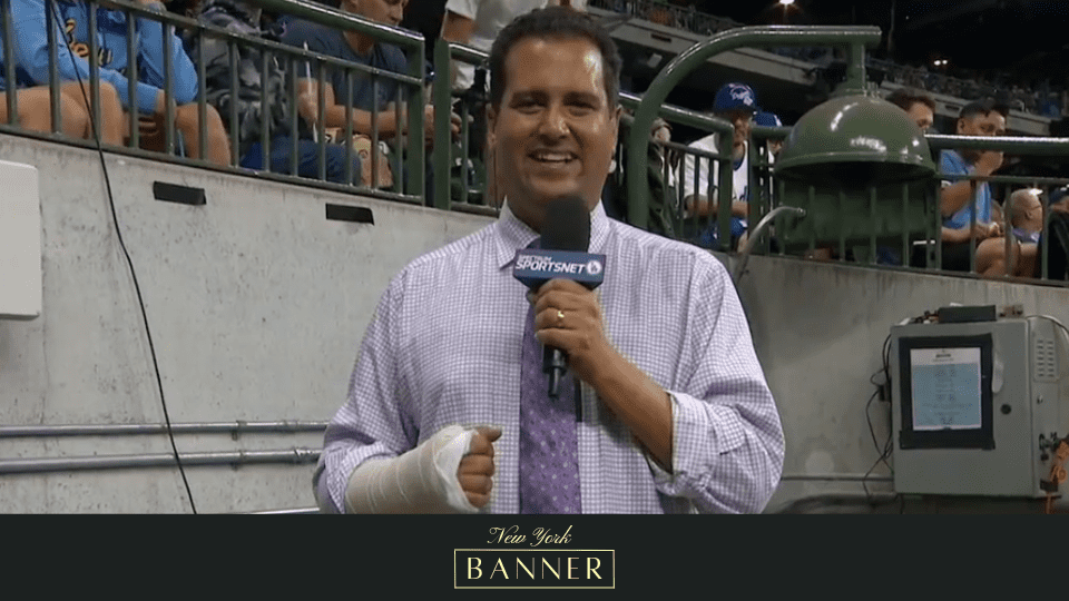 An LA Dodgers Sideline Reporter's Broken Arm Gained Widespread Attention