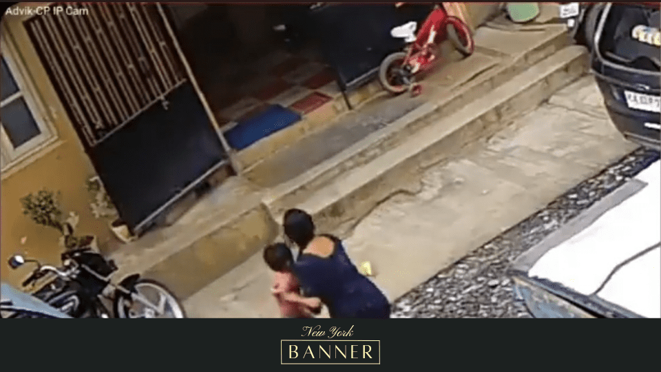 In A Viral Video, A Mother Manages To Avoid Losing Her Son To A Huge Snake