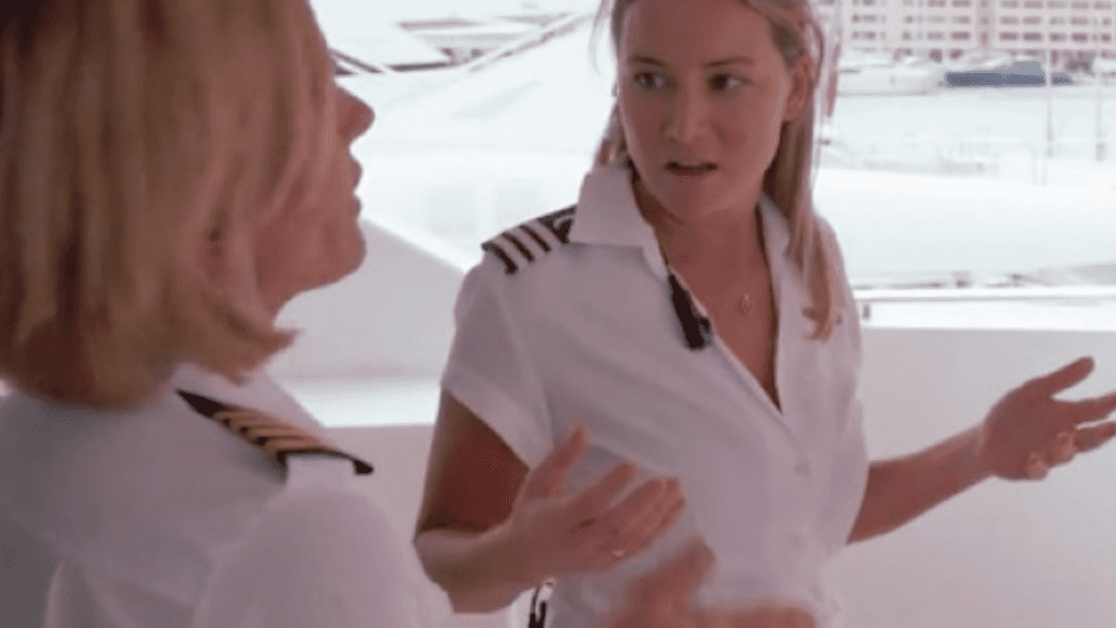 Below Deck Med S4 - Hannah and Capt Sandy