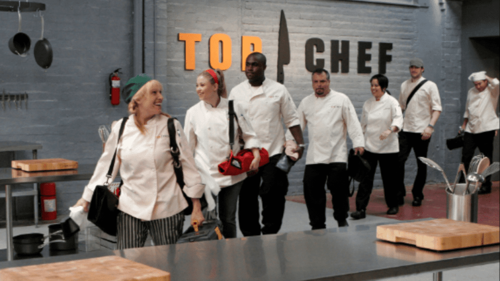 Top Chef S2 - some of the chefs competing for the challenge