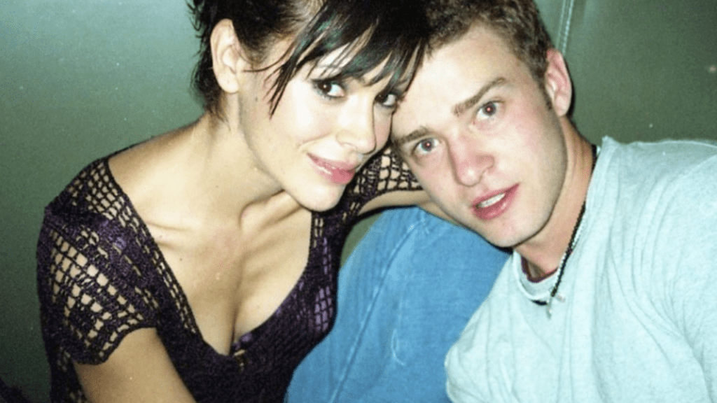 Justin Timberlake and Alyssa Milano