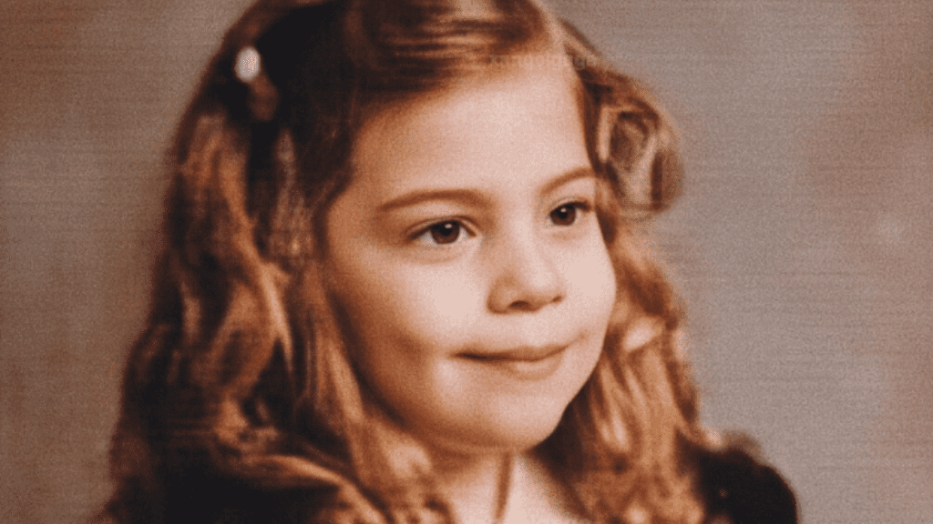 Lady Gaga as a young girl
