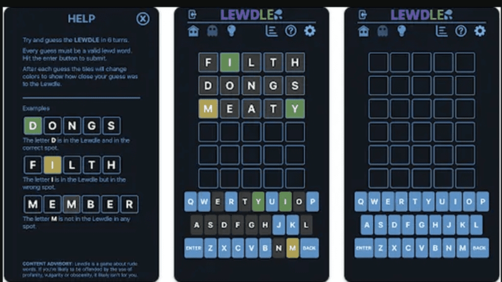 How Lewdle is played