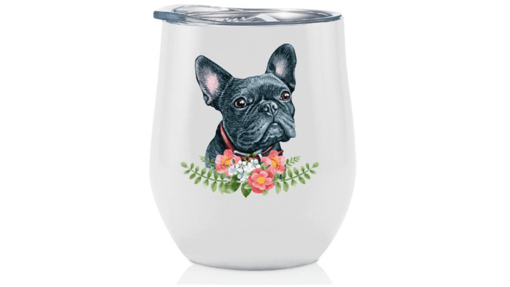 Onebttl French Bulldog Gifts for Women and Men, 12 oz Stainless Steel Tumbler