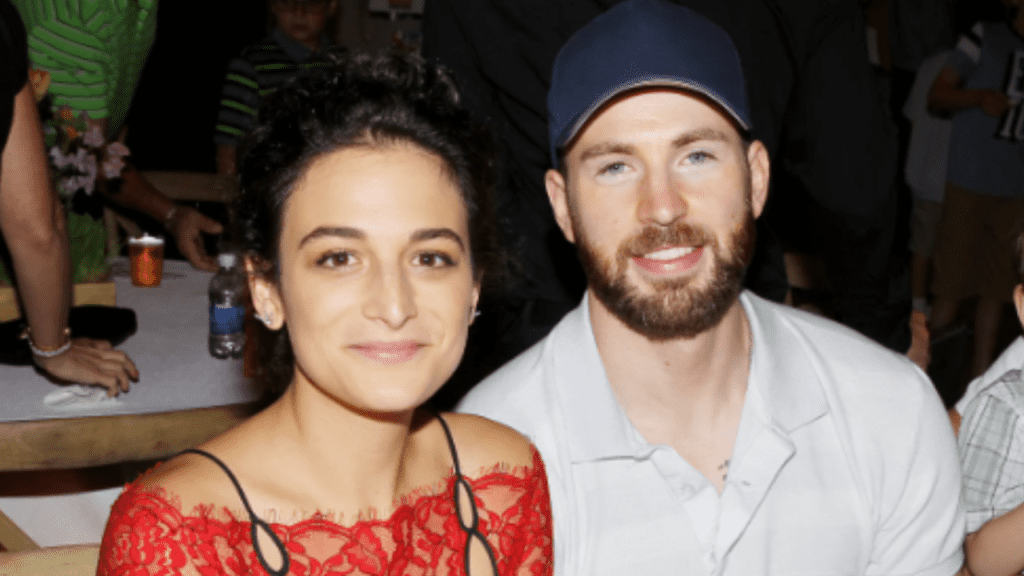 Chris Evans and Jenny Slate