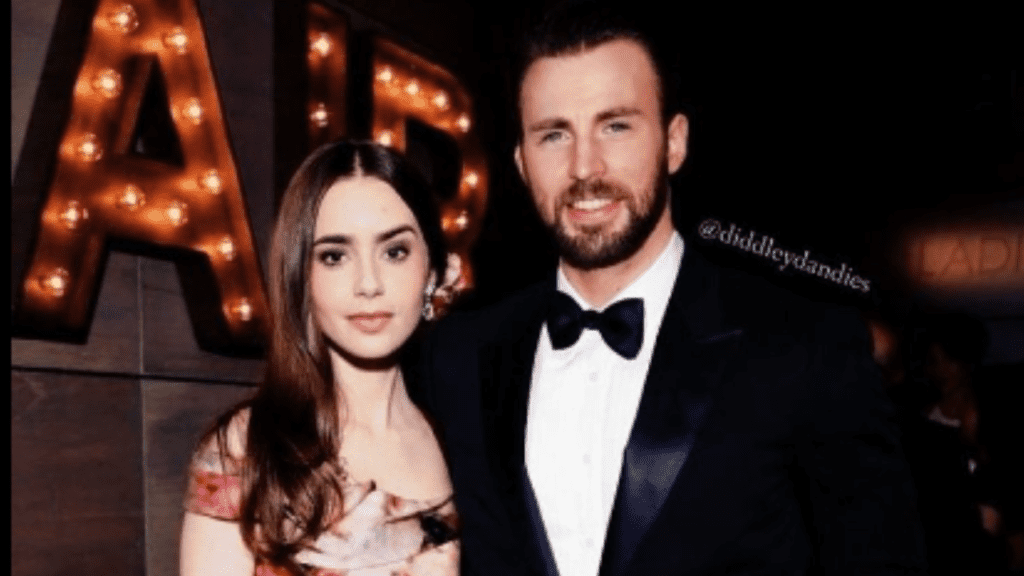 Chris Evans and Lily Collins
