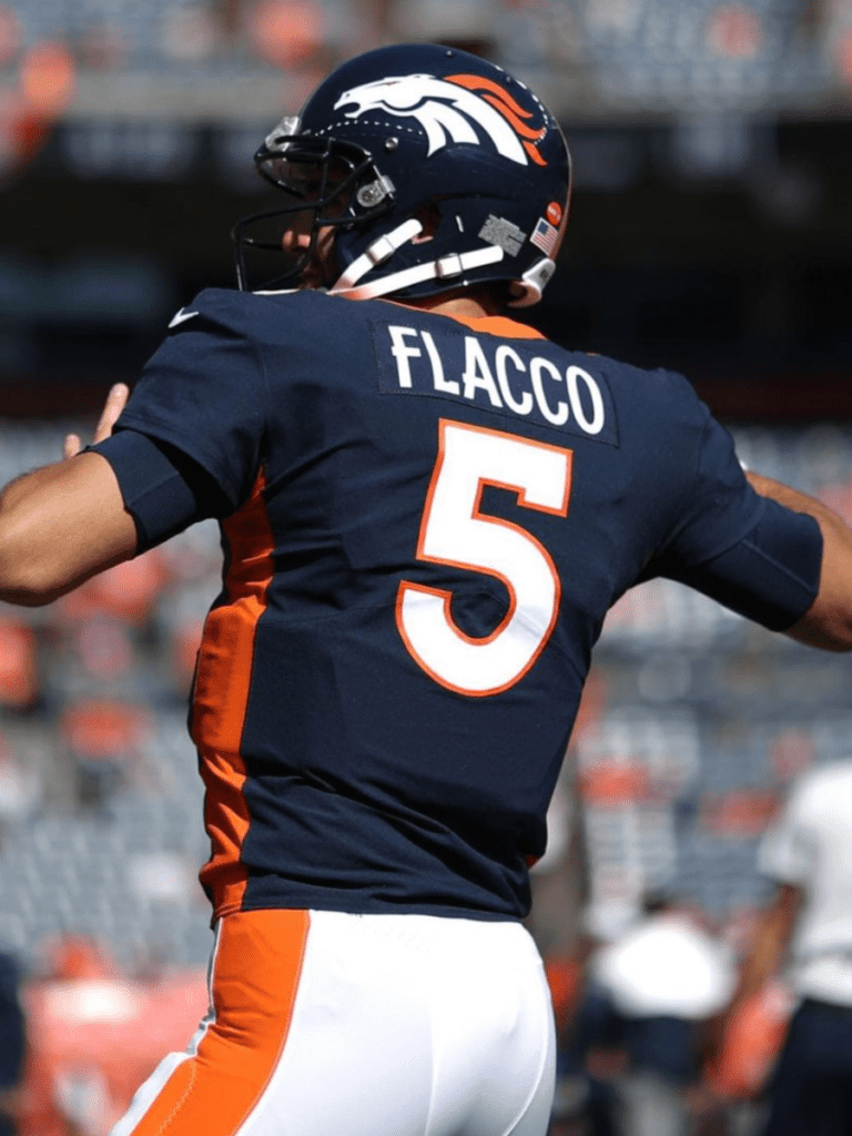 Joe Flacco in Denver Broncos Jersey