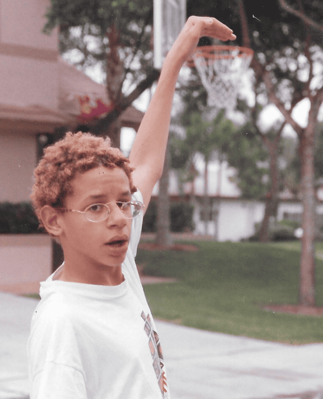 Eric André at a young age