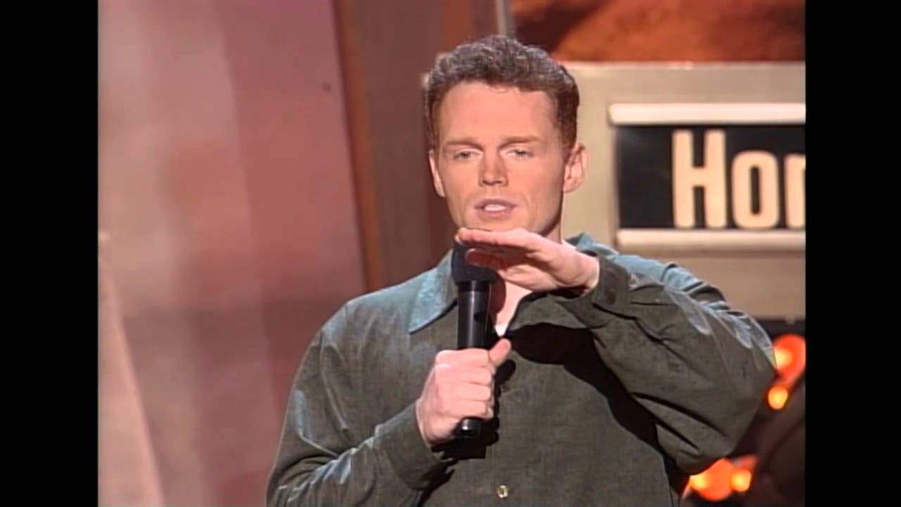 Bill Burr at a young age doing comedy performance