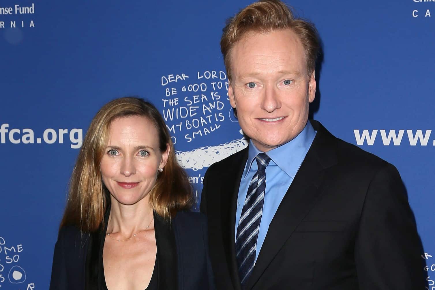 Conan O'Brien and his wife, Liza