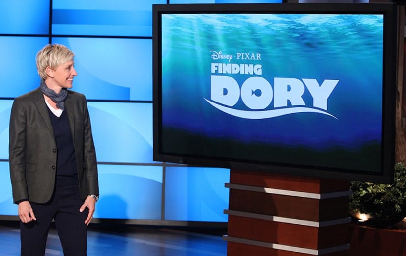 Ellen DeGeneres She reprised her role as Dory in the 2016 "Finding Nemo" sequel, "Finding Dory"