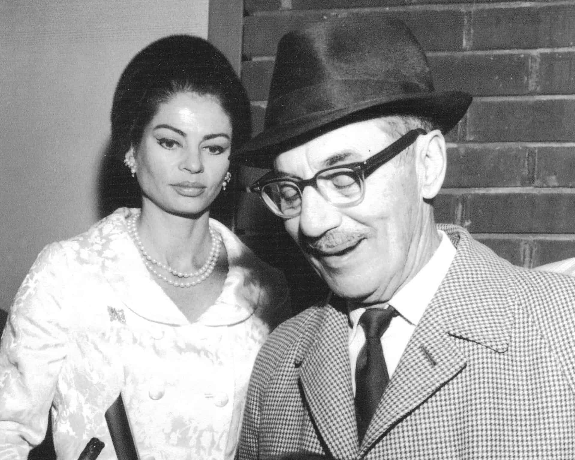 Groucho Marx and wife, Eden Hartford
