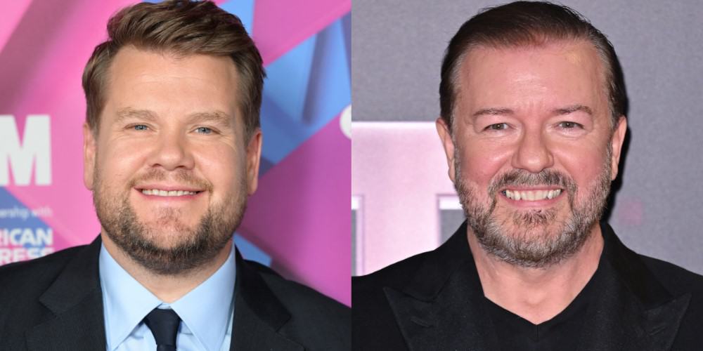 James Corden faced allegations of copying one of Ricky Gervais' stand-up jokes