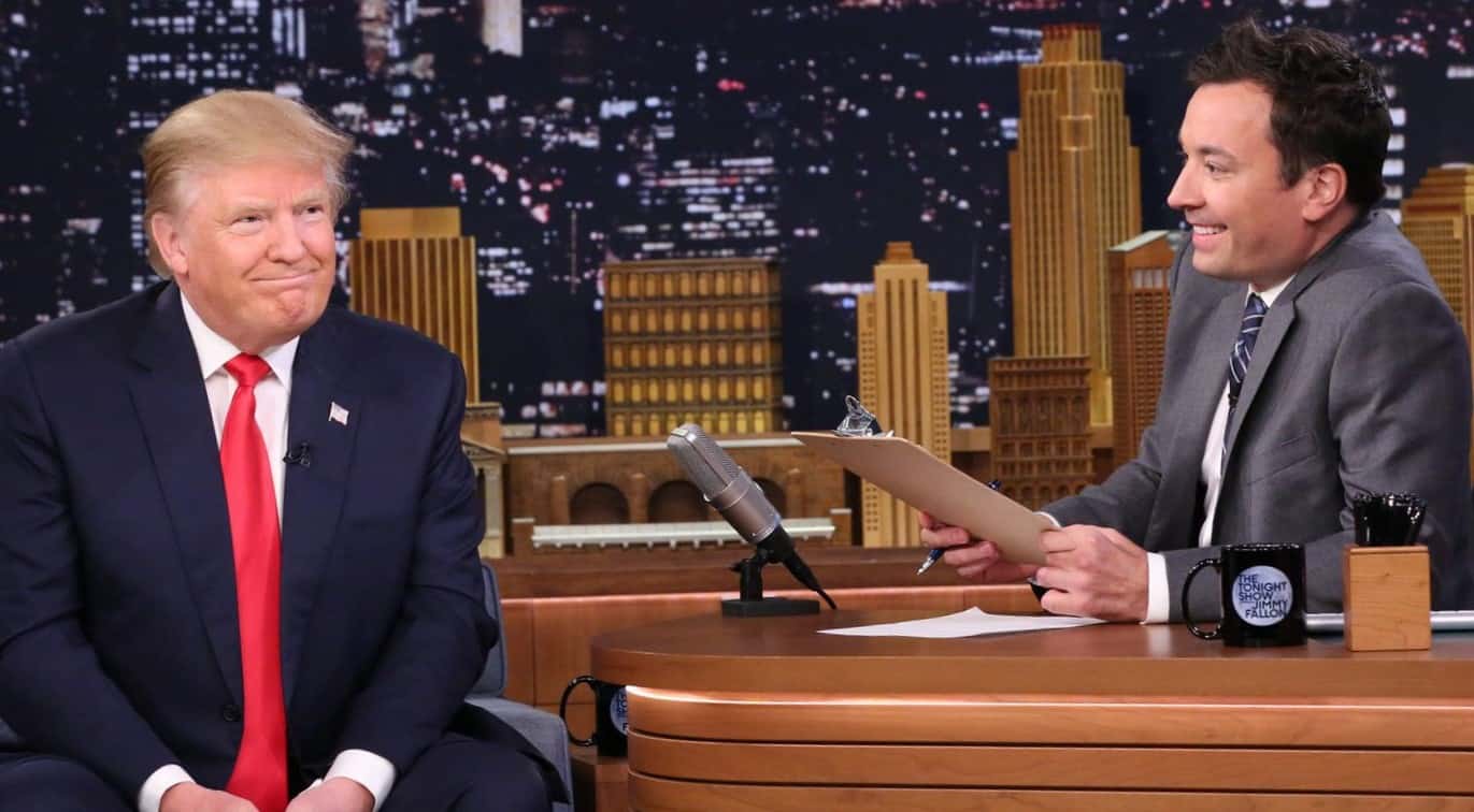 Jimmy Fallon faced criticism after interviewing Donald Trump in 2016