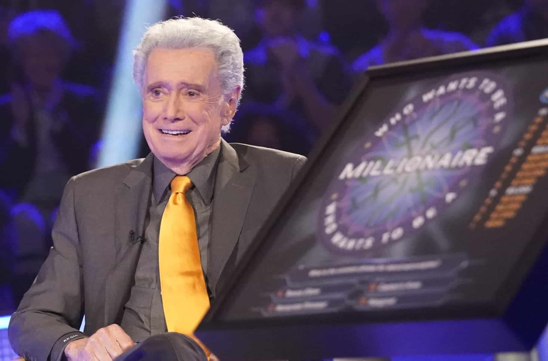 Philbin was the original host of the U.S. version of "Who Wants to Be a Millionaire"