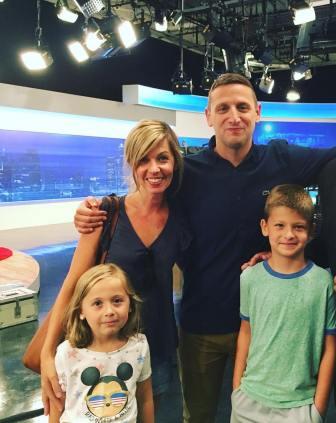 Tim Robinson's family and him