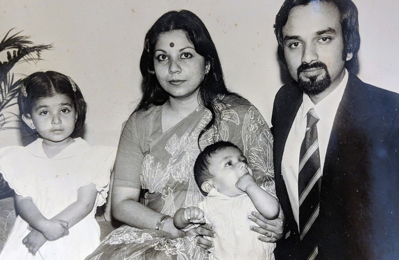 Vir Das and his family