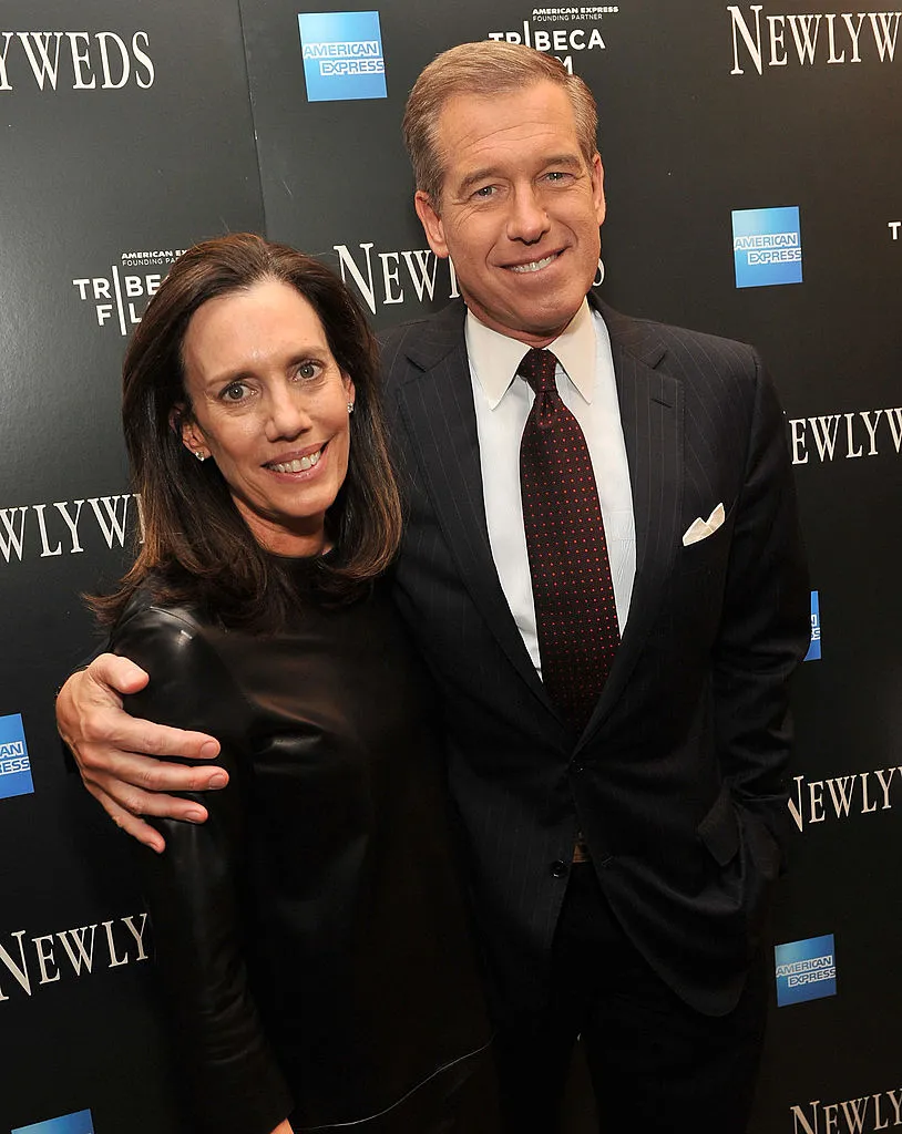 Brian Williams's wife Jane and him