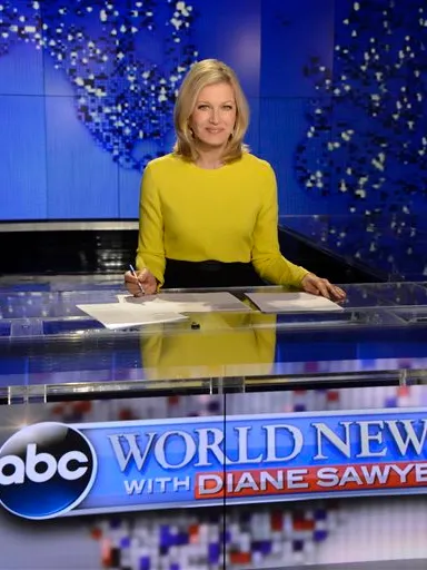 Diane Sawyer does television news reporting on ABC