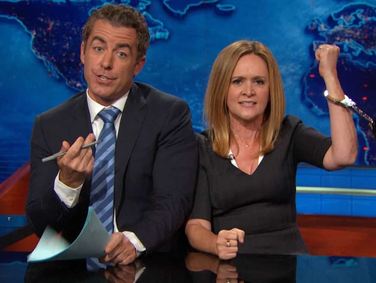 Samantha Bee joined "The Daily Show with Jon Stewart" as a correspondent on July 10, 2003