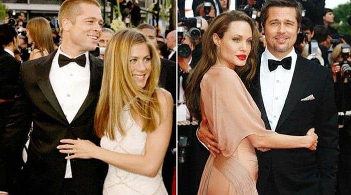 Brad Pitt's ex-wives and him