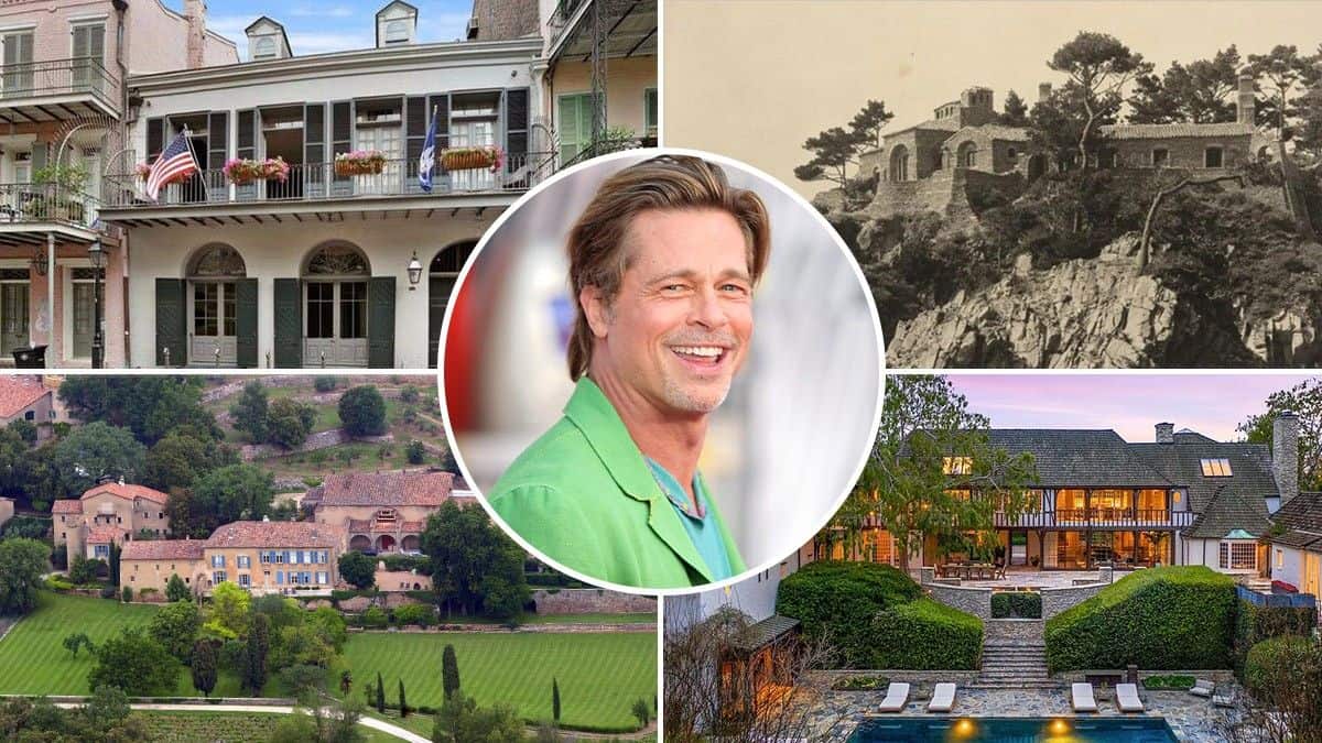 Brad Pitt owns multiple real estate properties