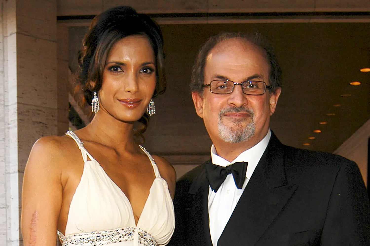 Salman Rushdie's wife and him