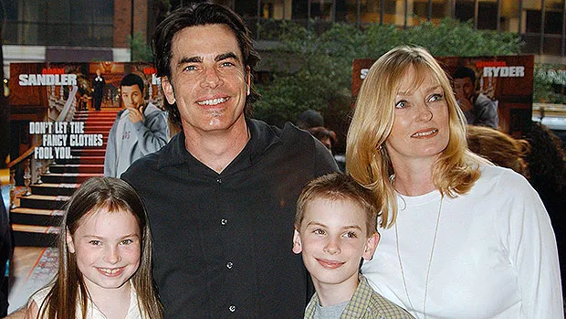 Peter Gallagher's family and him