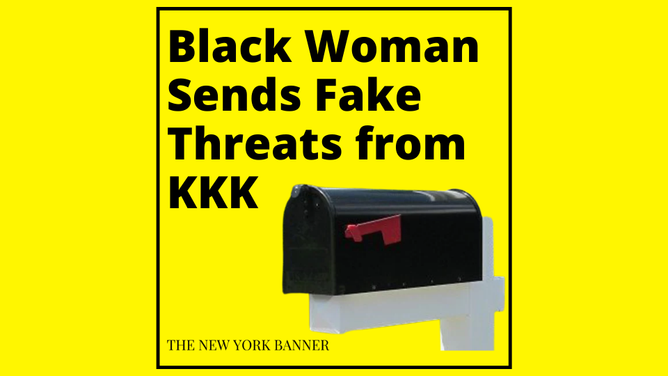 Black Woman Puts Fake Threats from KKK