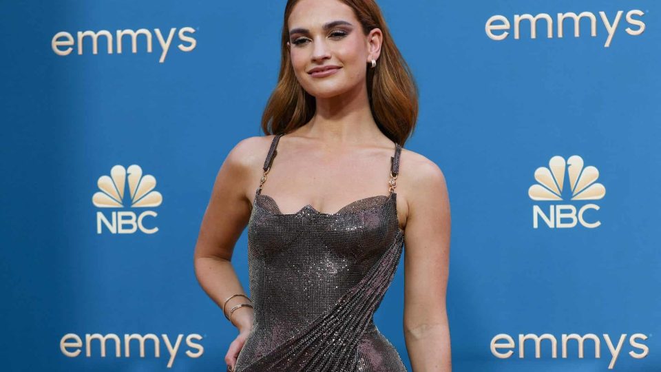 Lily James Gown