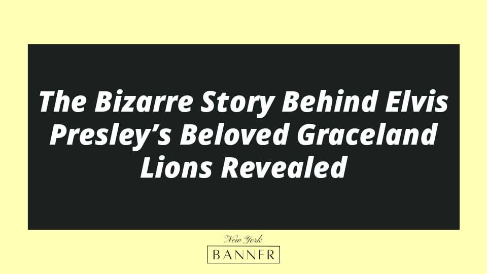 The Bizarre Story Behind Elvis Presley’s Beloved Graceland Lions Revealed